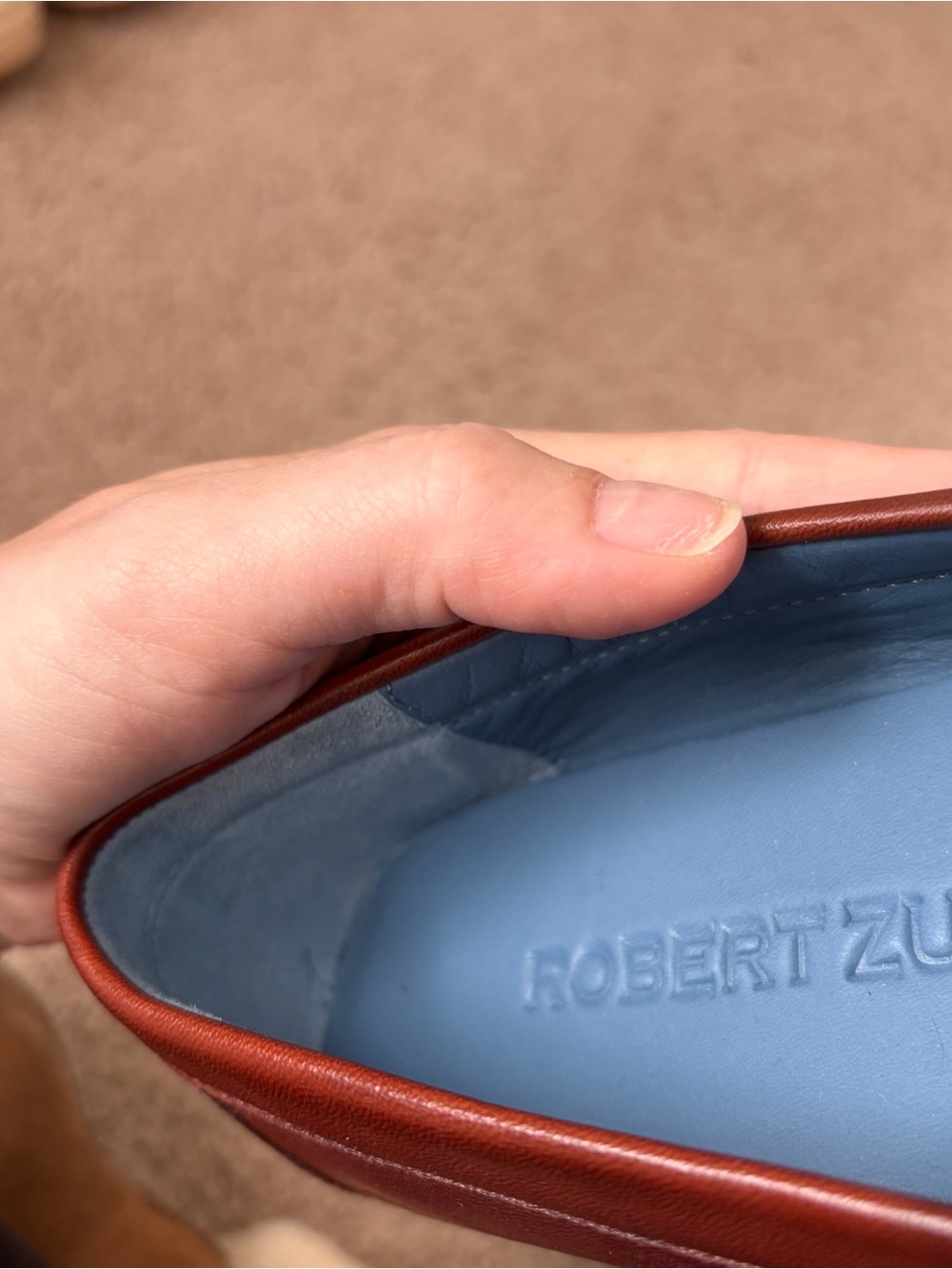 NWOT Robert Zur Petra Woven Leather Loafers - Picture 6 of 8